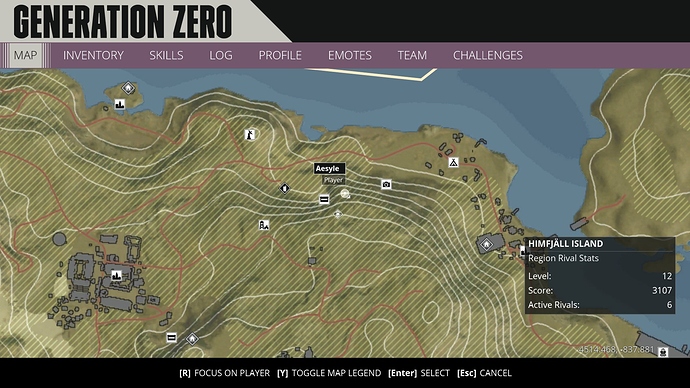 himfjall island generation zero map