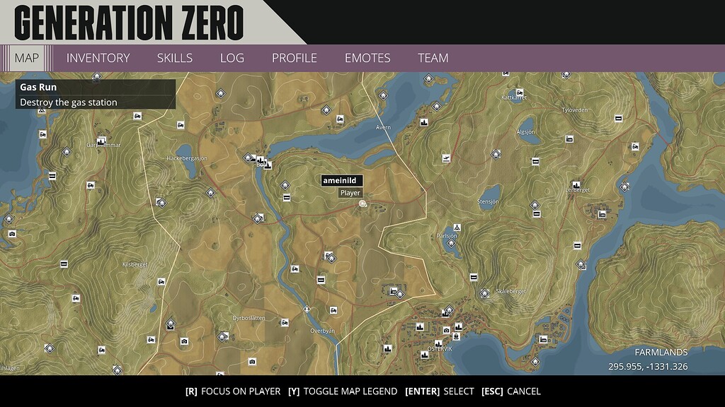 generation zero map with all locations