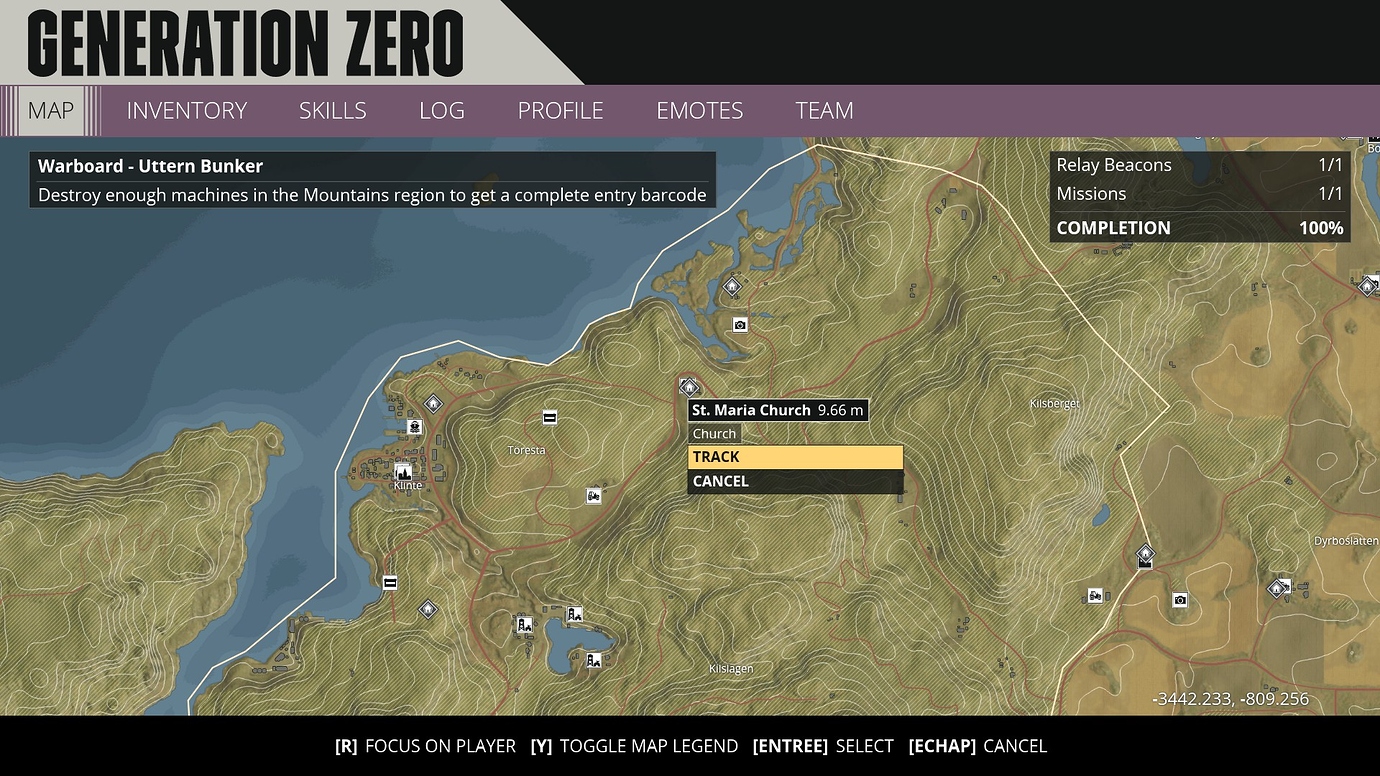 generation zero map coordinates generation zero map coordinates