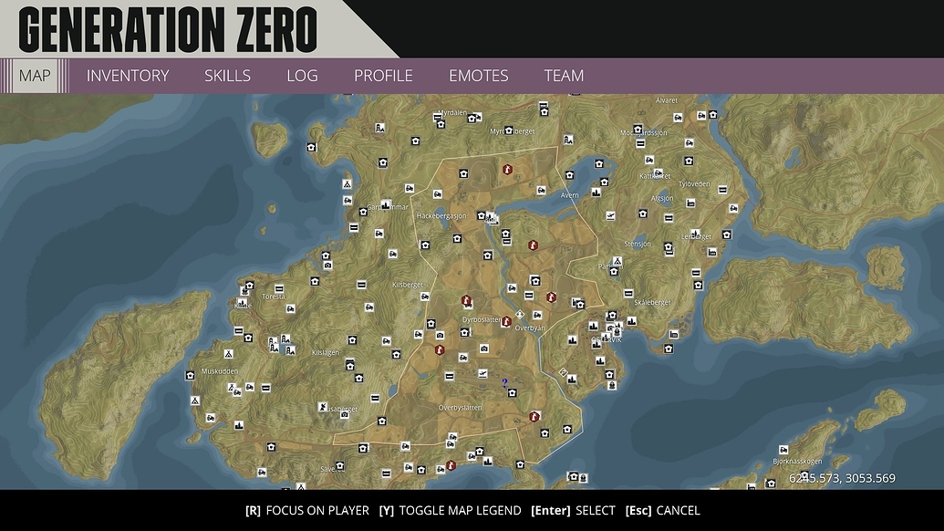generation zero safehouse locations map