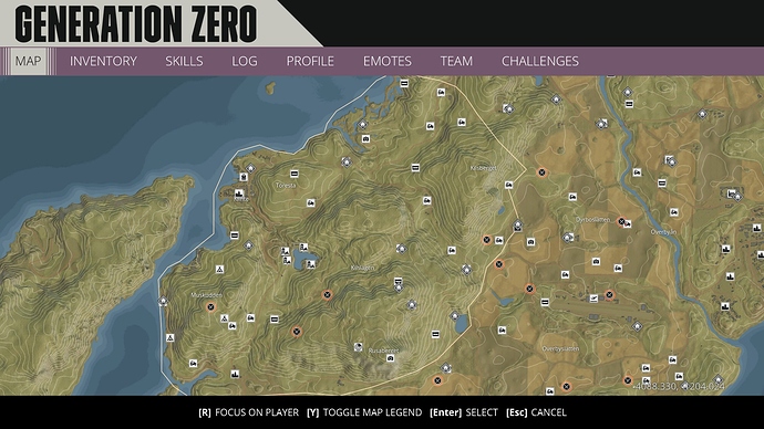 map of all locations in generation zero
