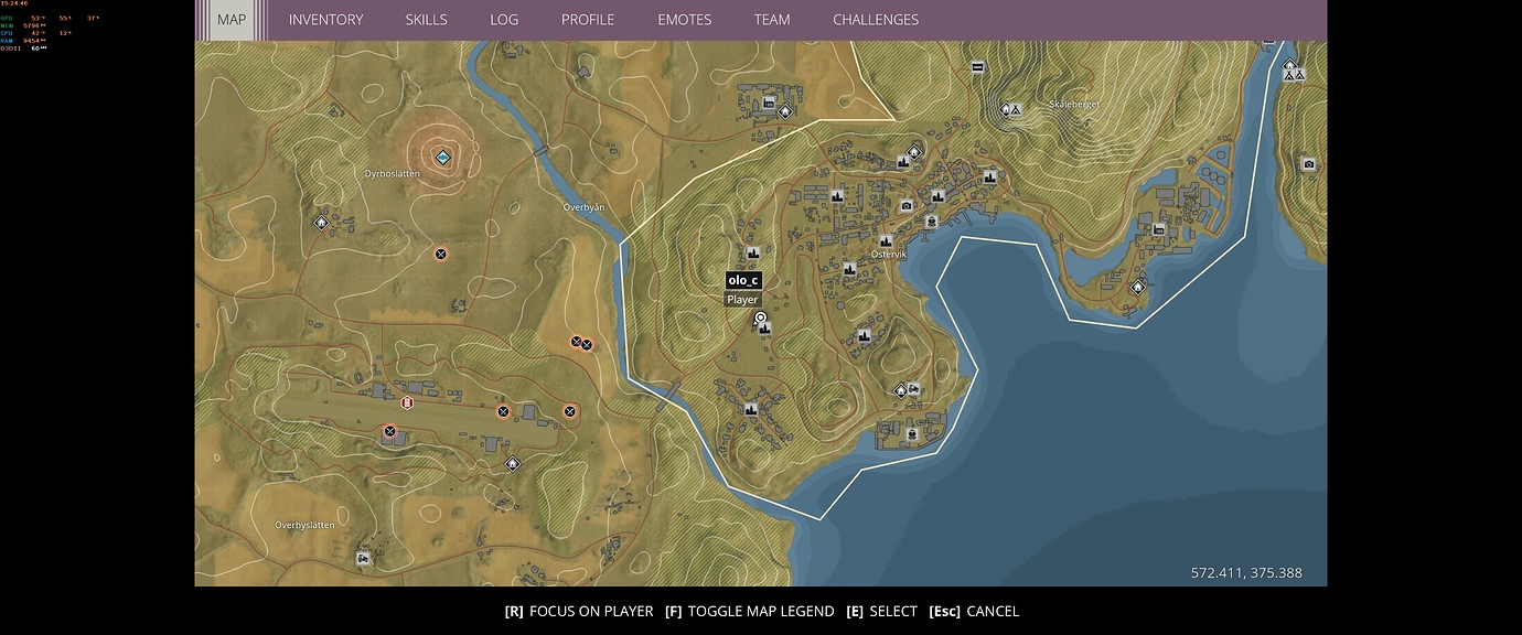 generation zero game interactive map