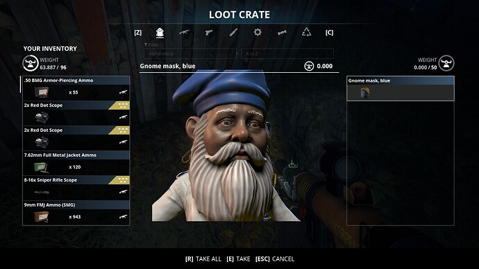 Blue Gnome Mask
