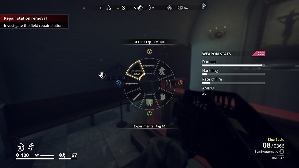 Experimental weapons vanishing from inventory completely Generation