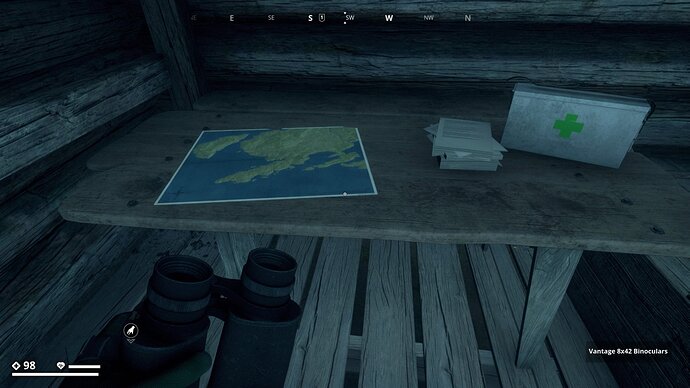 12 Map in cabin at the beginning of the Trenches in the Farmlands