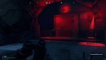 Red bunker doors