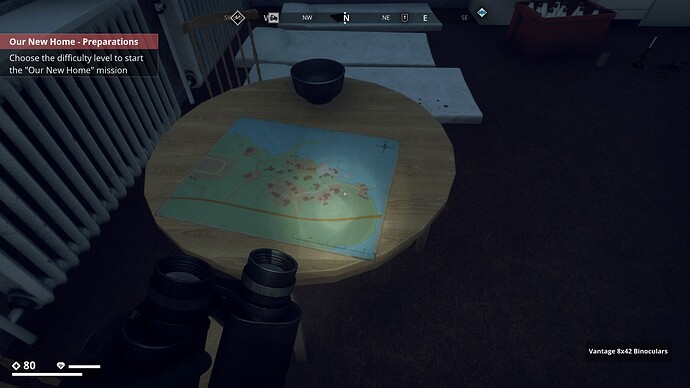 26 Map of Salthamn on Table in Dammtorp, forest