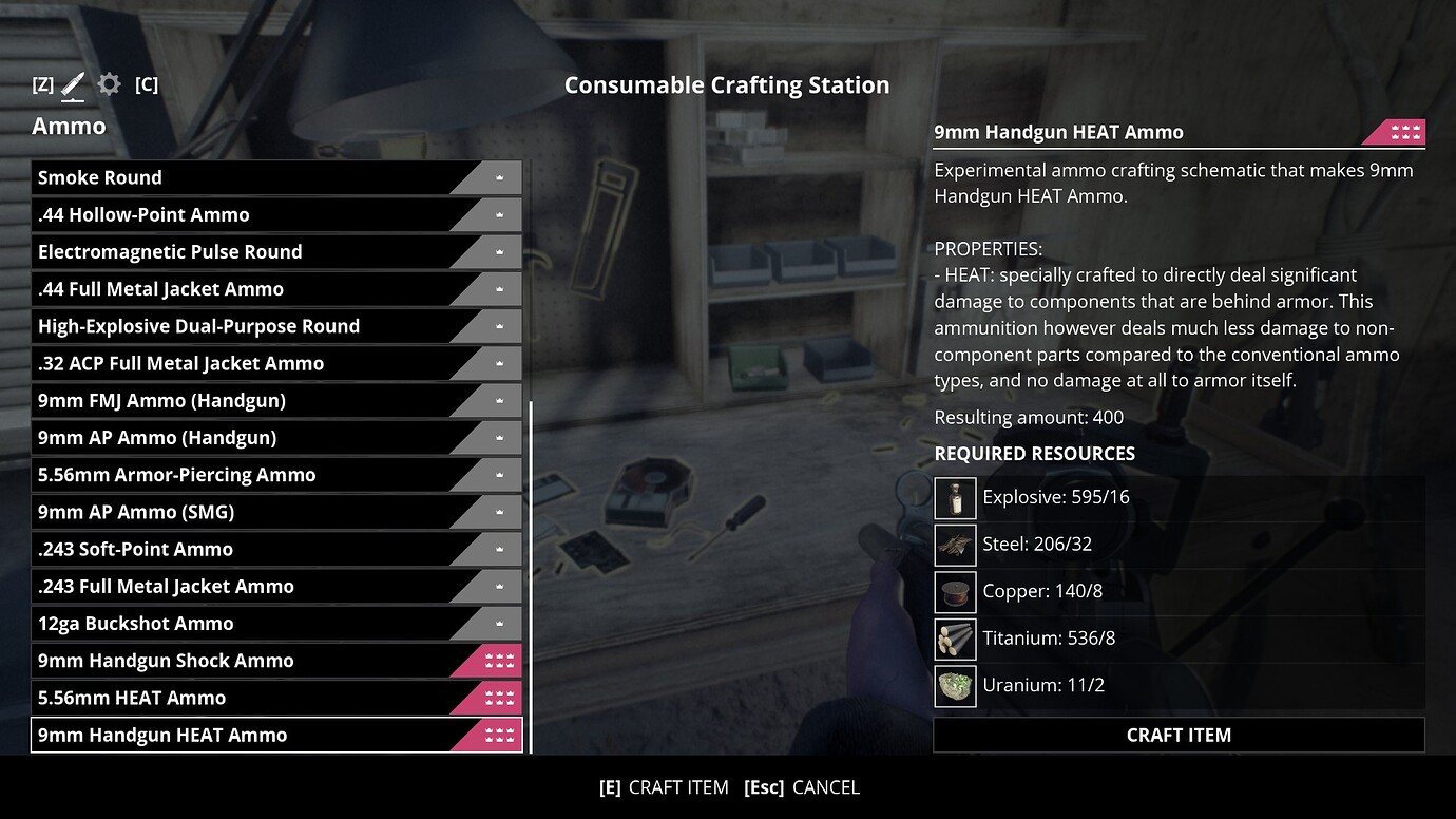Generation Zero Ammo Schematics