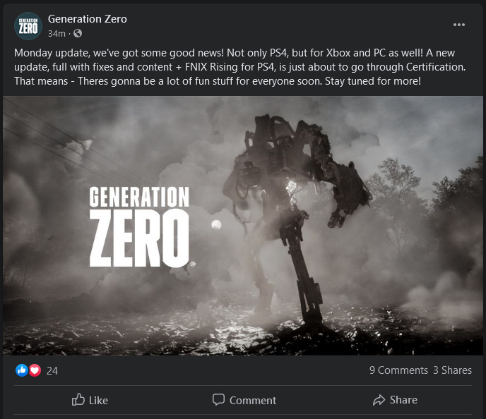 generation zero fnix rising xbox release date