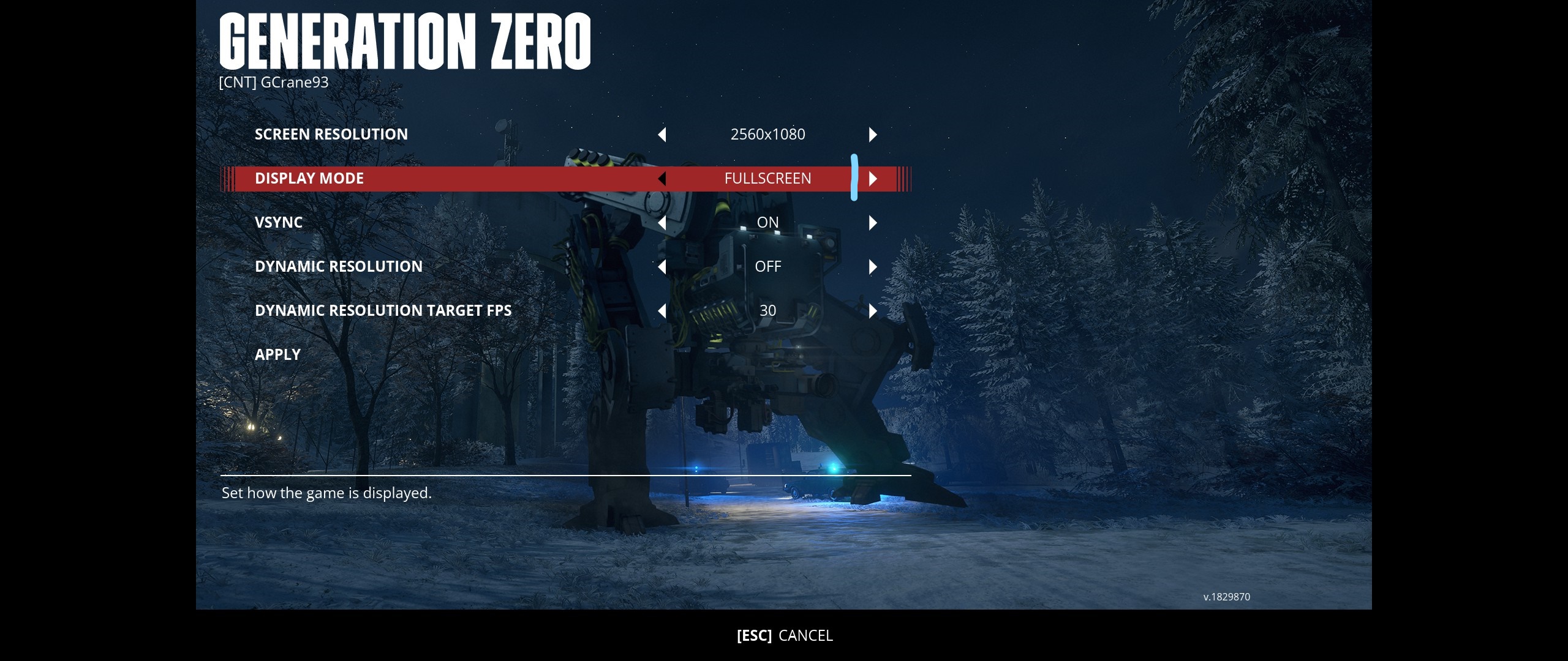 Widescreen full-screen is inaccurate - Support and Bug Reports - Generation  Zero Forum