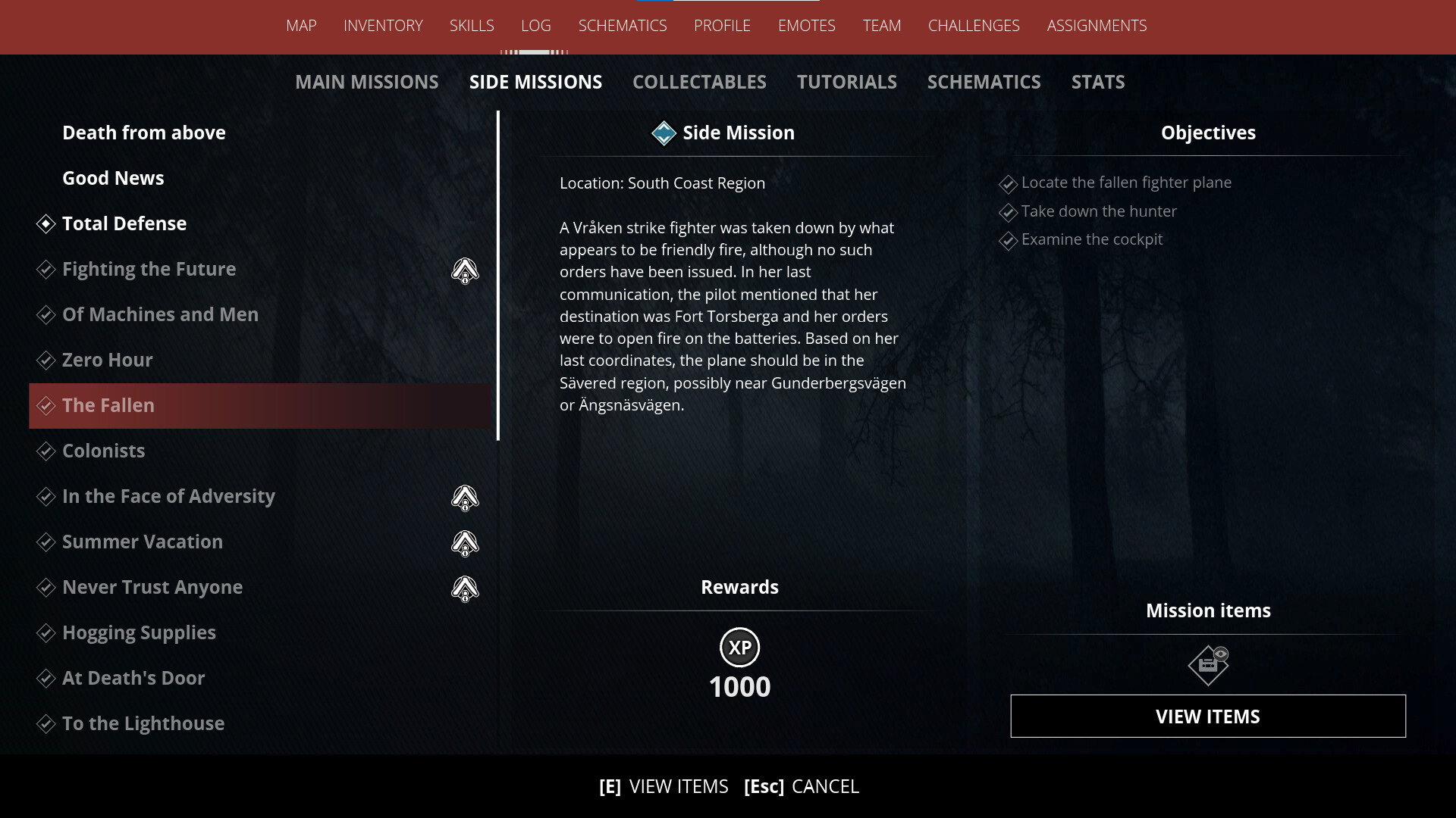 Torsberga Fort, unable to complete mission tally (PC) - Support and Bug Reports - Generation Zero
