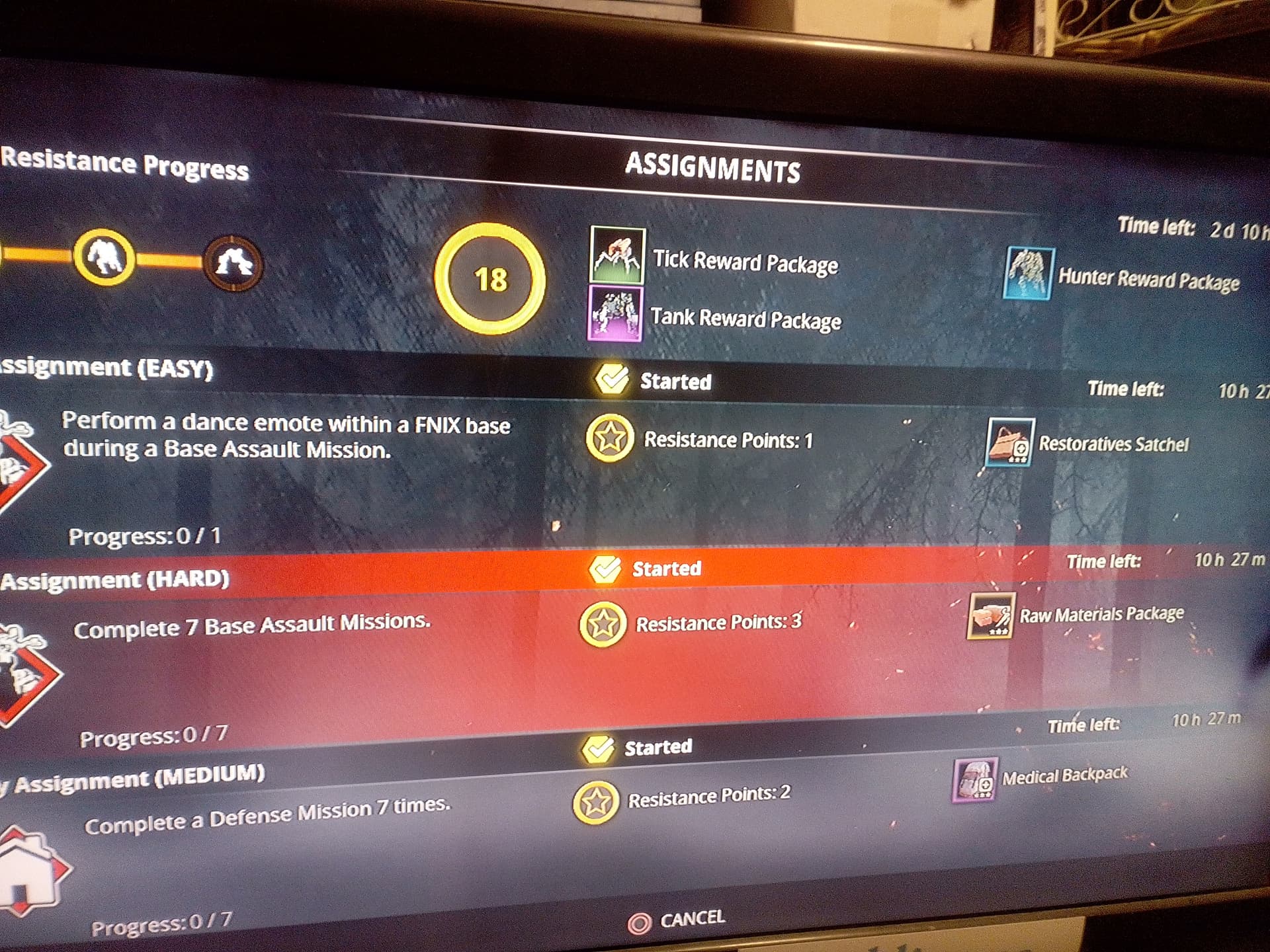 generation zero daily assignments